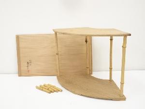 指物師春斎造　桐材仁風棚（共箱）